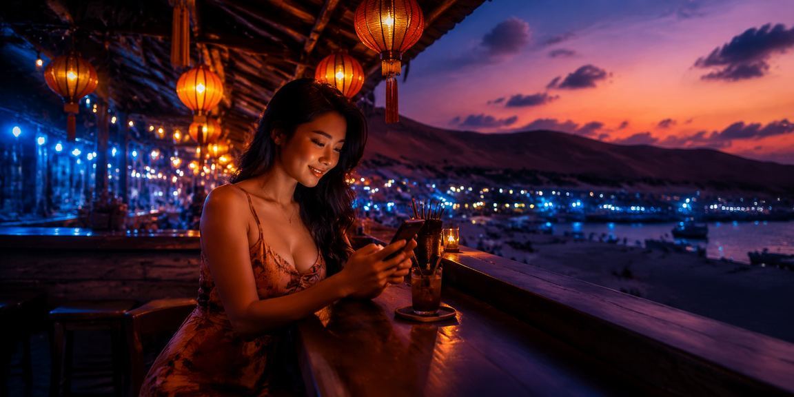 Người dùng Mũi Né trải nghiệm casino trên điện thoại vào ban đêm